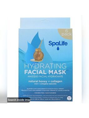 SPA LIFE HYDRATING FACIAL MASKS 6 PACK